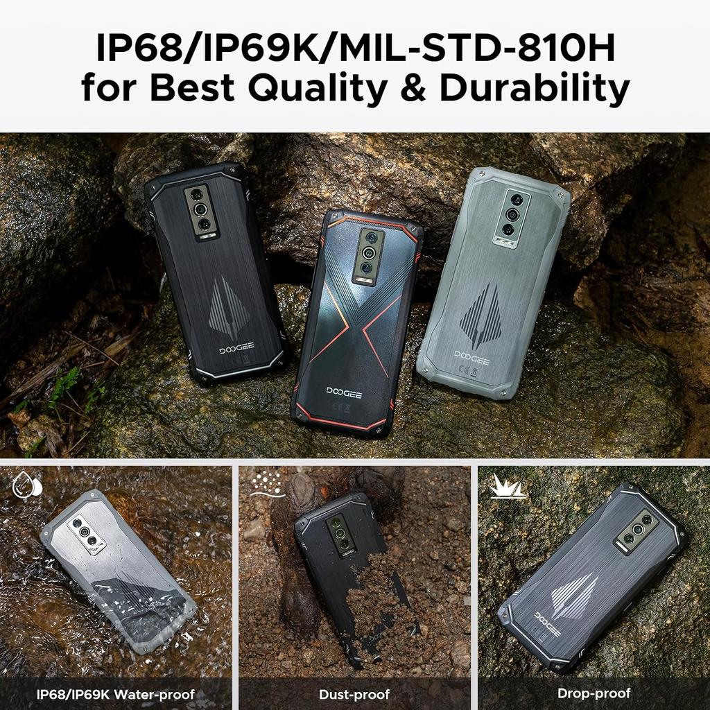 Doogee Blade10 PRO Telefon z Ogniwem Energetycznym 32GB+256GB Wyświetlacz 6.56" 50MP 6150mAh Android 15