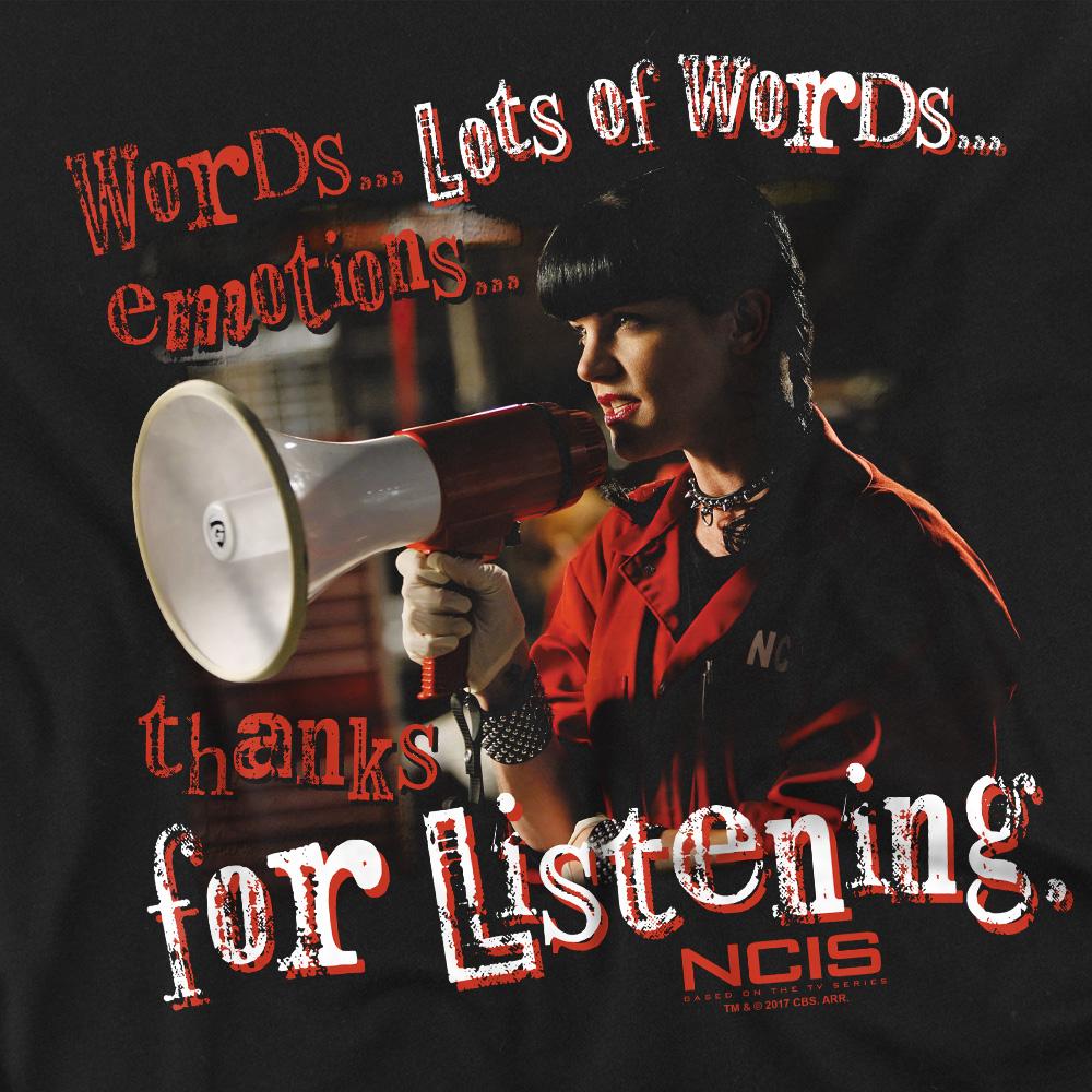 NCIS Mens Thanks for Listening T-Shirt