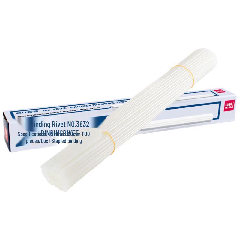 Deli 3832 Transparent Binding Rivet Tubes