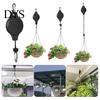 Indoor Outdoor Plant Hanger Hook Pulley Hanger, Adjustable Ceiling Hook, Heavy Duty No Drill Hanging Retractable for Garden Baskets, Bird Feeders