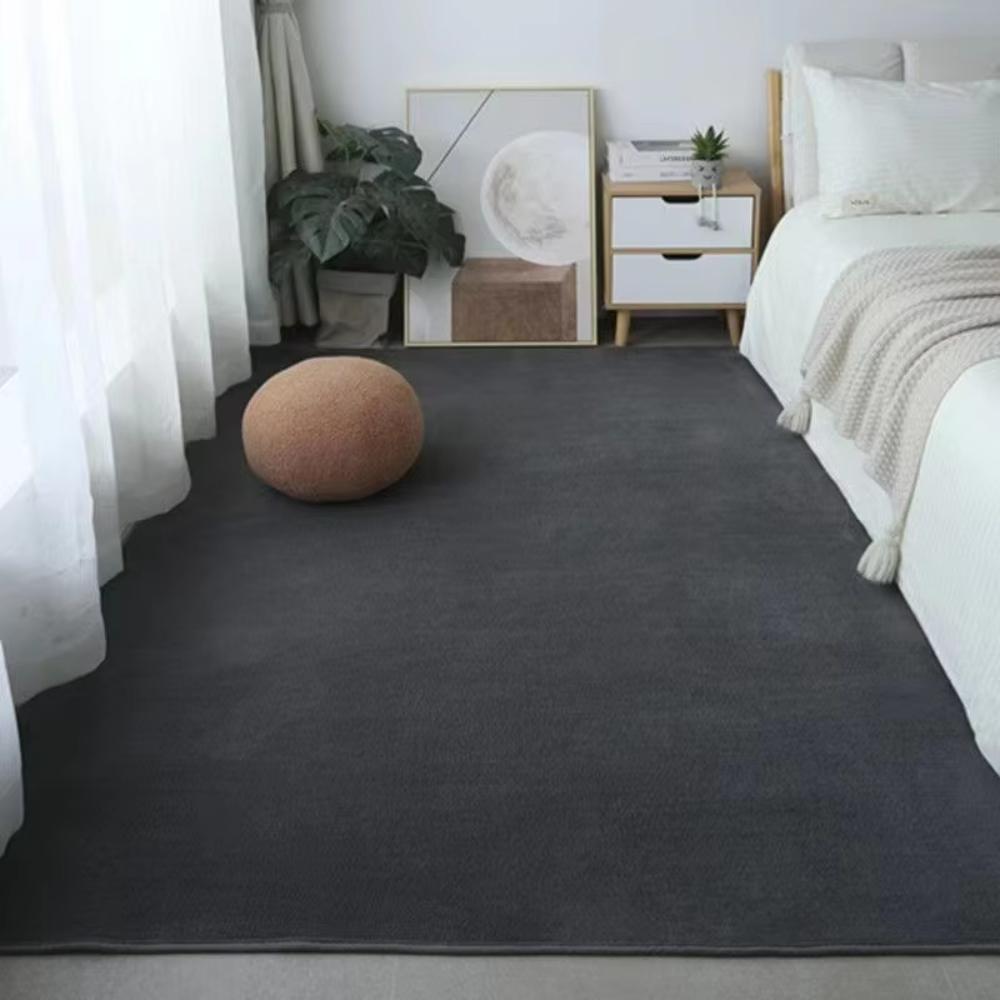 Modern Solid Colors Theme Carpet Bedroom Bedside Soft Nonslip Rug Living Room Sofa Decor Carpet Lounge Coffee Table Floor Mat