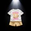 Cute Girl Summer Outfit Set With Cotton Fabric For Ages 3 To 8 Years