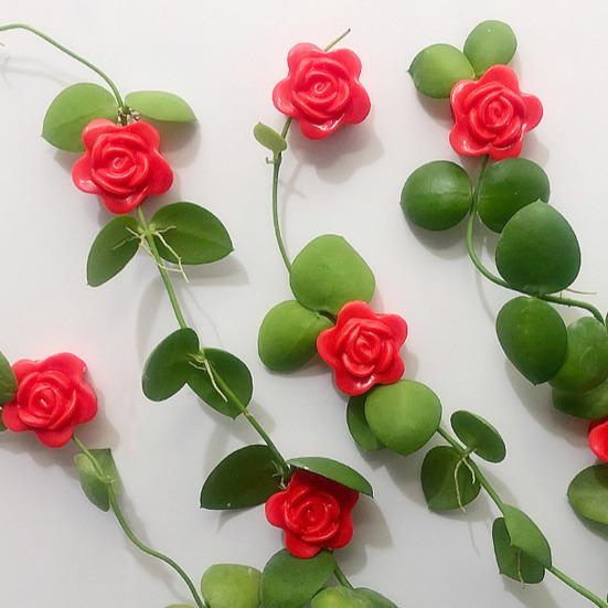 50 stk Plantestammeholder Roseformet veggklatreplante vinrankeholder Veggmontert Gjenbrukbare vinrankefesteklemmer for innendørs utendørsplanter