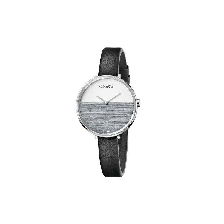 

Calvin Klein Imprint Series Quartz Watch Leather Strap 38mm Gray Dial 30m Water Resistant Minimalist Women watches K7A231C3 Gray Dial