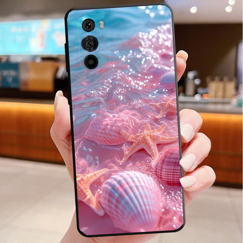 Pink Aesthtic Phone Case For Motorola Edge 50 40 Pro 60 50 40 30 Ultra Neo Fusion Moto G Play G Stylus G Power G