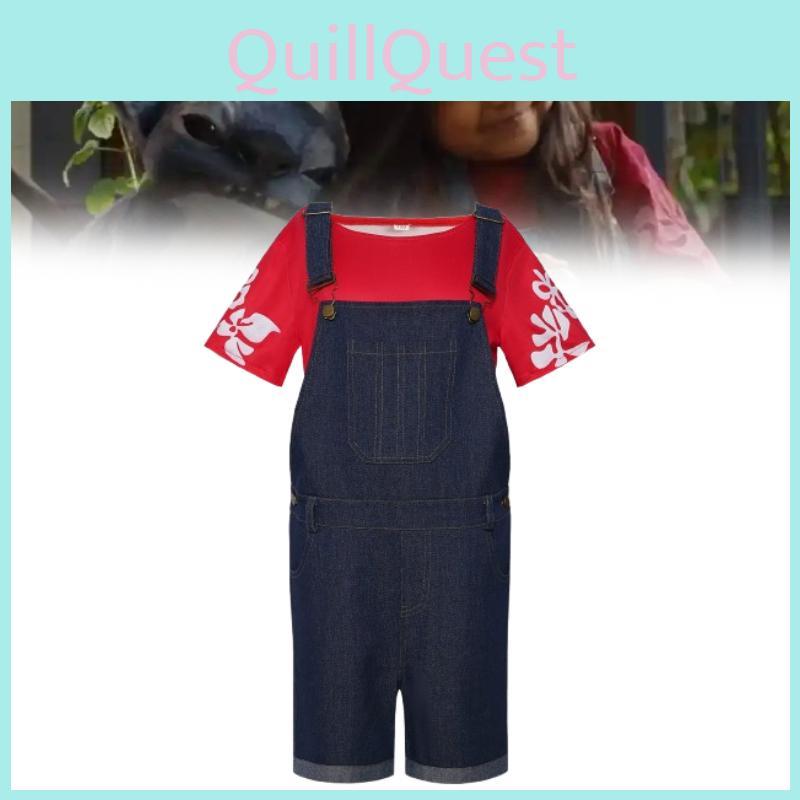 Lilostitch Cosplay Costume Suspender Trousers Halloween Party Performance Stage