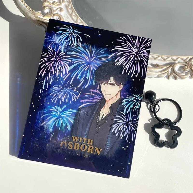 Bright Fireworks Series Acrylic DIY Anime Character Background Decoration 5 Inch Fireworks Frame for Friends Gift Japan Style