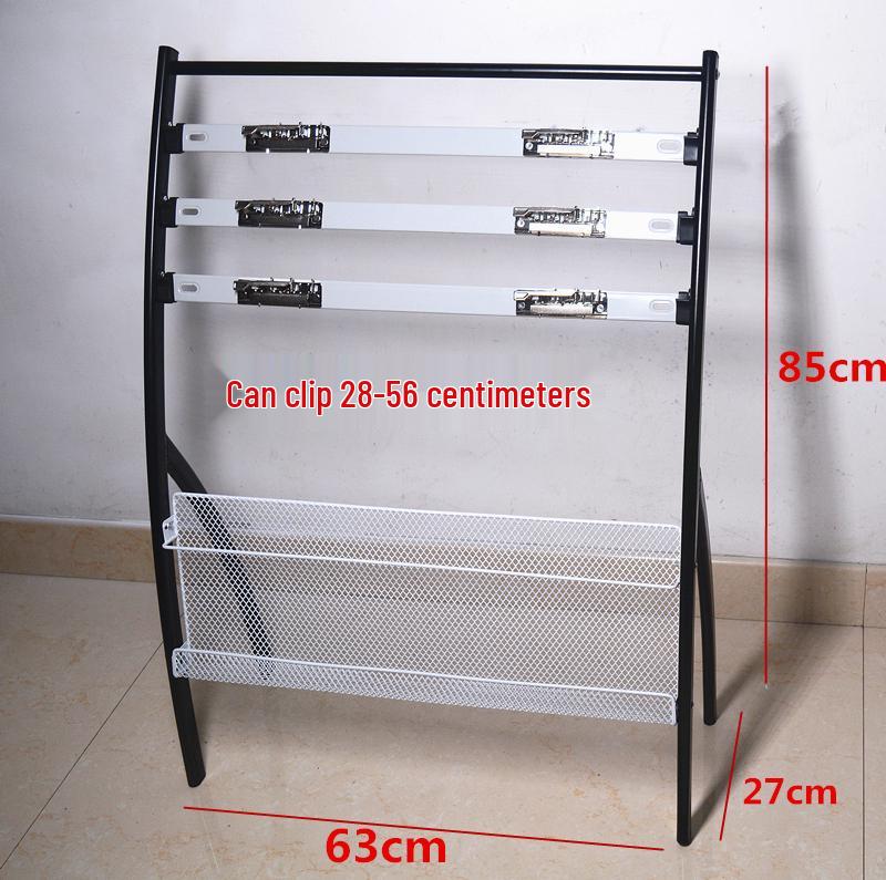 Newspaper & Magazine Display Stand with Brochure Holder for Office Organization and Storage