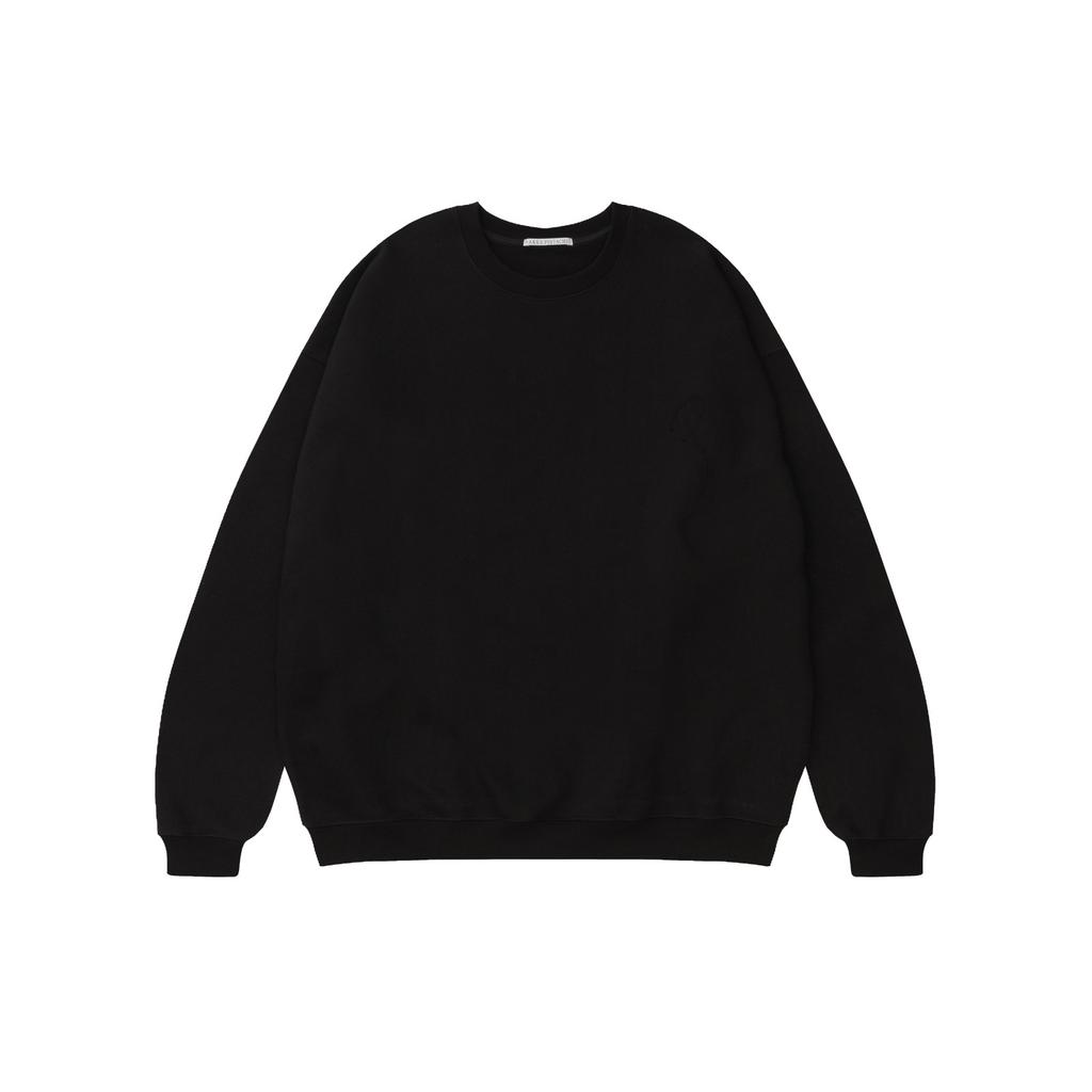 Neikideupiseutachio Over Crew Neck (Black)