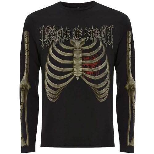 Cradle Of Filth Unisex Adult Skeleton Long-Sleeved T-Shirt