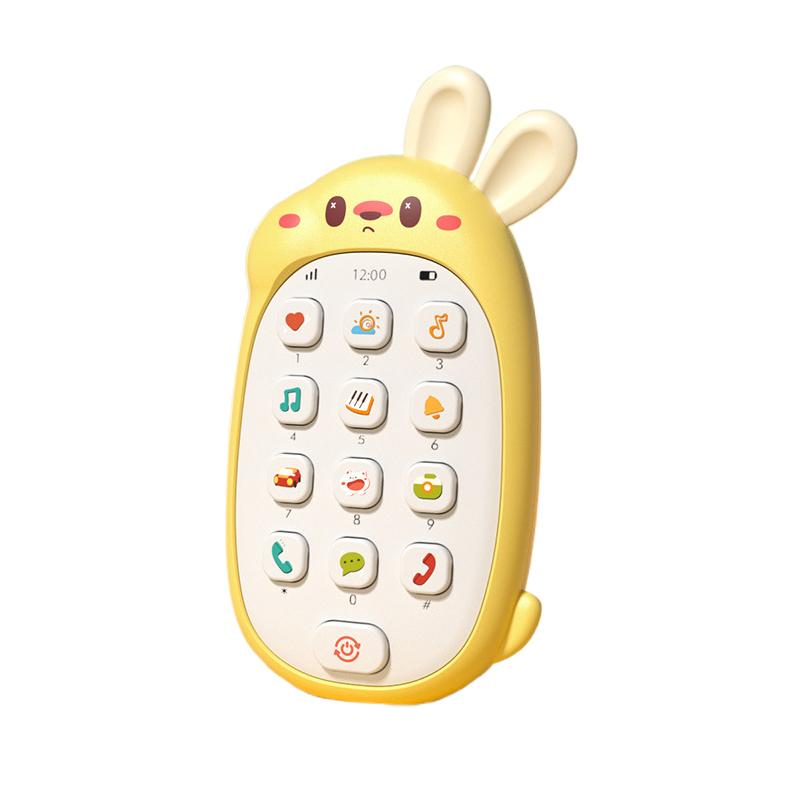 Children'S Rabbit Toys Mobile Phones Baby Chewable Puzzle Multifunctional Music Phone Male And Female Without Battery