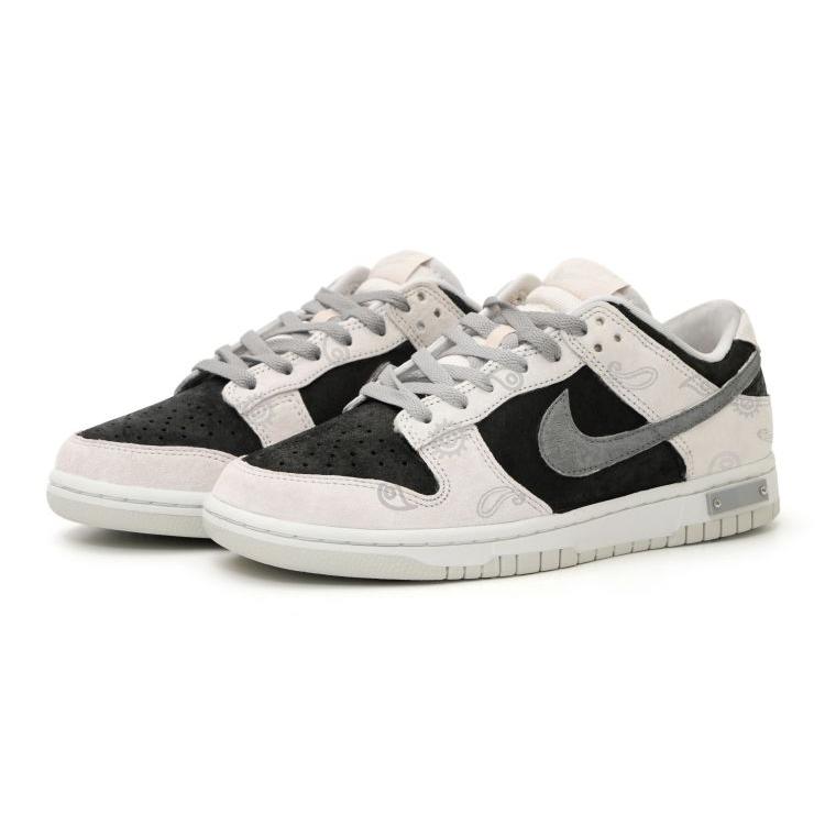 Nike Dunk Low Retro PRM Low top Skateboard Shoes Men's Black White Gray DD8338-001(Team15-)