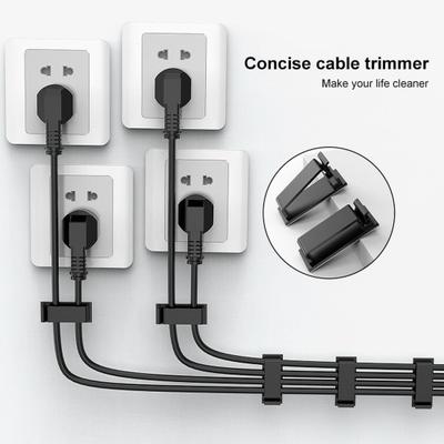 25 Pcs Computer Cable Organizers Self-adhesive Great Stickiness Anti-slip Wire Fasteners Weather-resistant TV Cord Manangement Clips