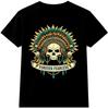 Skull Forever Fearless T Shirt Vintage Biker Motorcycle Rider Graphic Tee