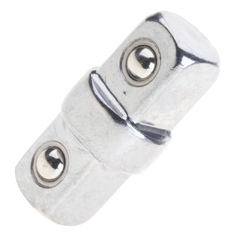 Adaptador de Manguito para Llave de Vaso de 3/8" Conector Hexagonal Doble para Cabezal Cuadrado Exterior Varilla de Extensión para Llave Eléctrica