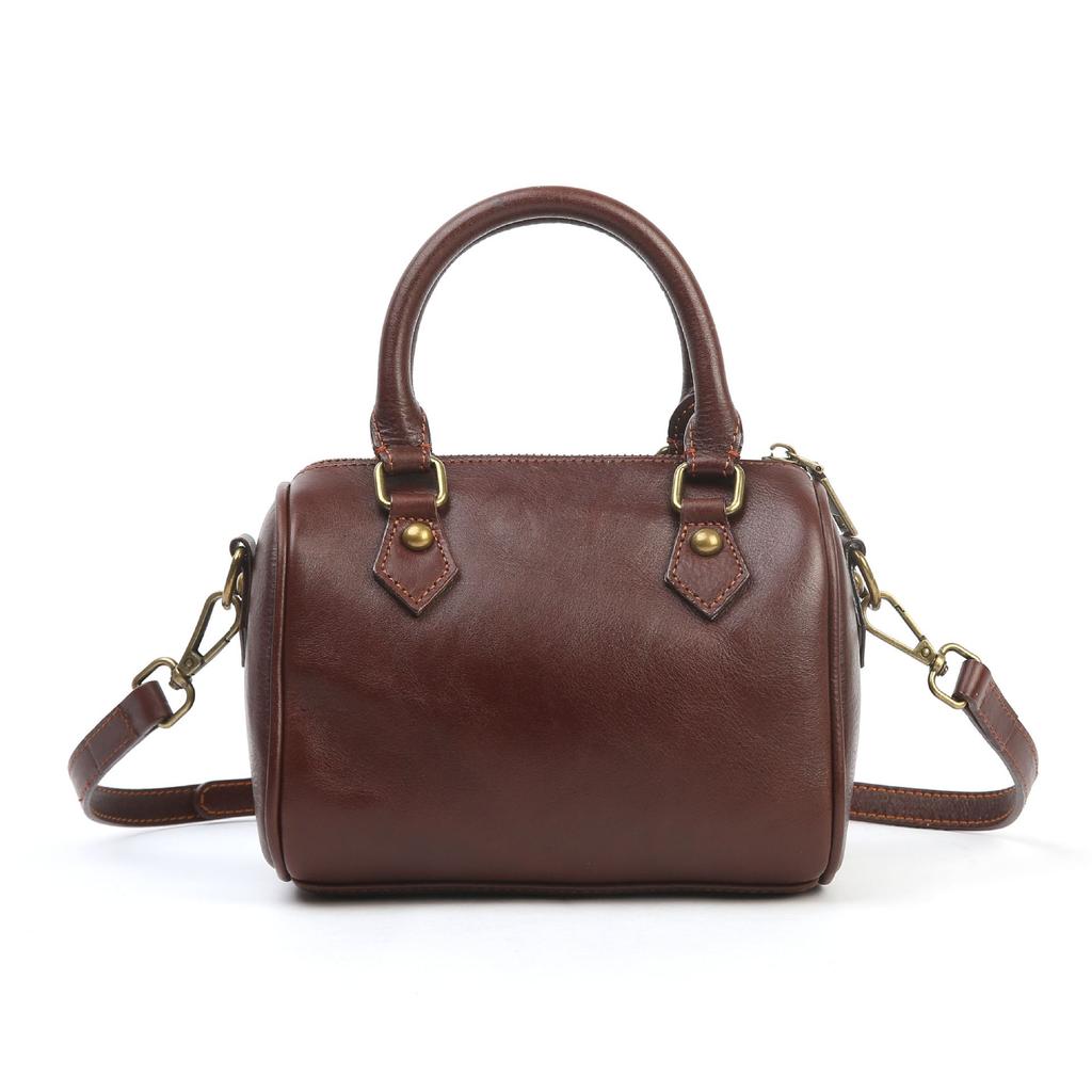 New Genuine Leather Women's Bag, American Retro Handbag, Commuter Bag, Top Layer Cowhide Crossbody Bag