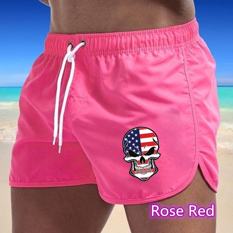 BBK-45 2025 Summer Men's Quick-Drying Swim Trunks Sports Pants Swimwear Beach Shorts Jogging Shorts