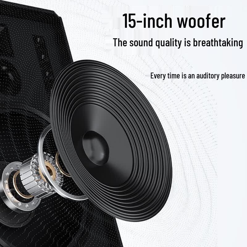 Newmine N539 15-inch Portable Bluetooth Trolley Speaker (CN Version)