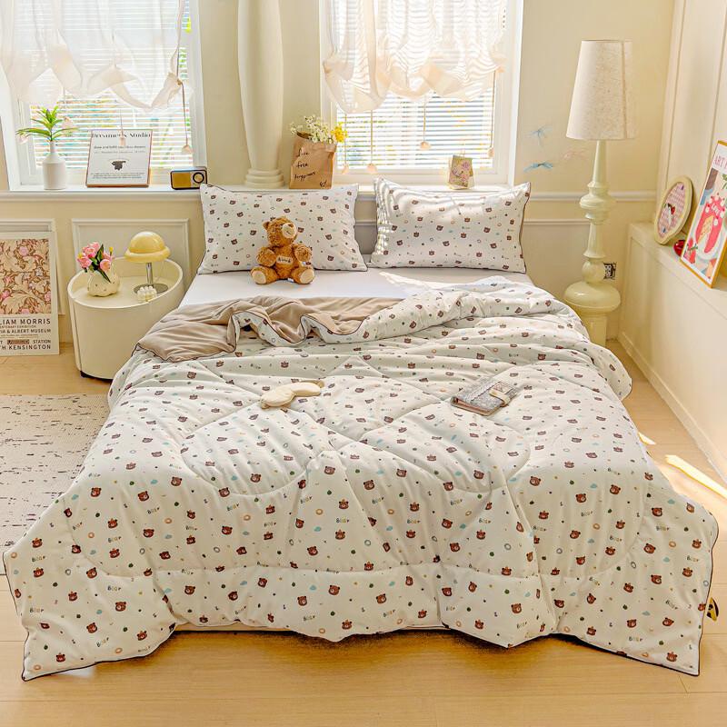 Washable Cartoon Fiber Summer Quilt
