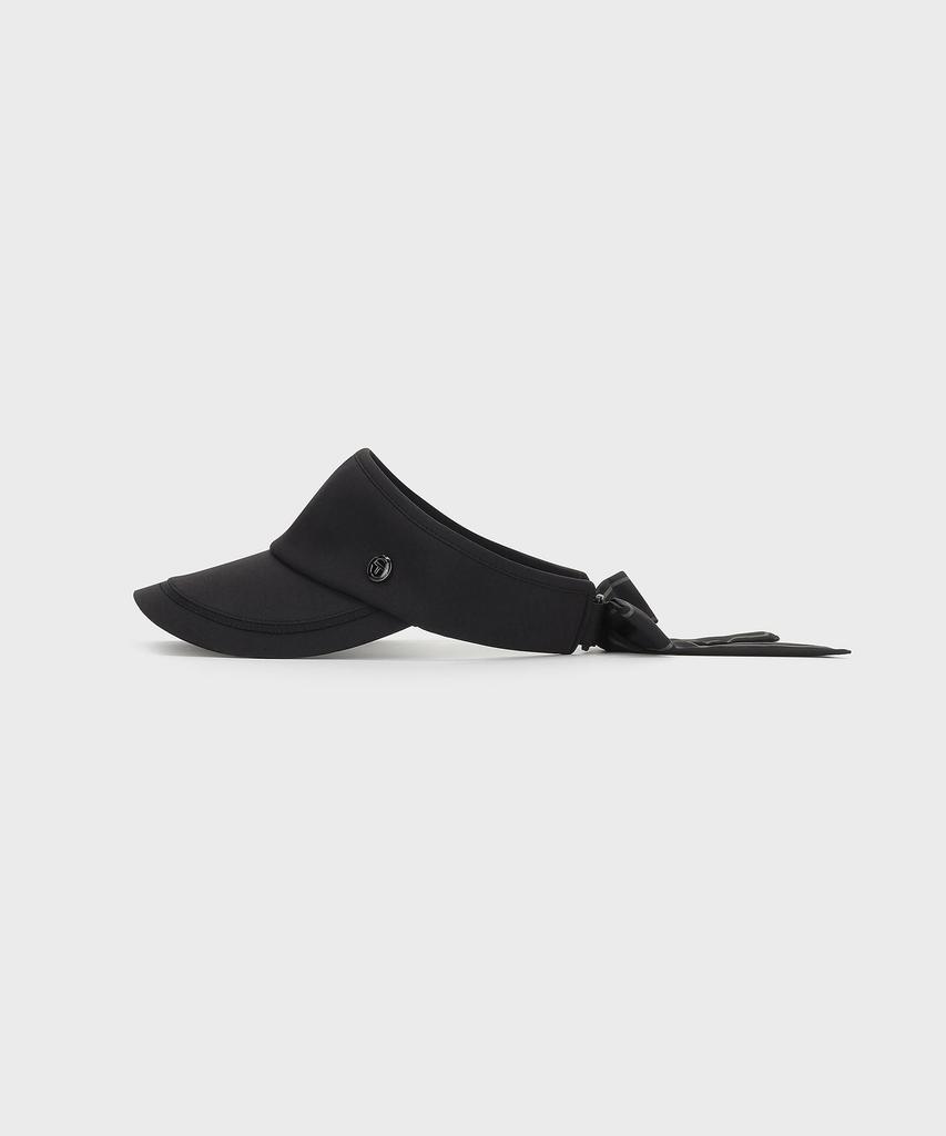 SERGIO TACCHINI W Wide Ribbon Sun Visor (Black)