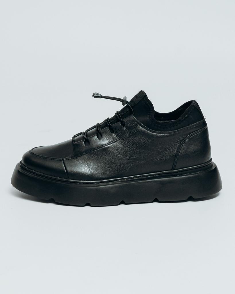 Men's Demi-season Shoes Bestina 3055 40 Black Leather
