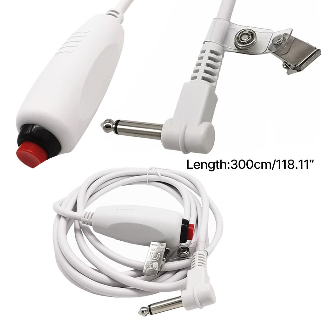 Hemşire İstasyonu için Basmalı Düğmeli Kablo Hemşire Çağrı Kablosu 6.35mm 1/4" Hemşire İstasyonu için Klipsli Telefon Fişi Kablosu