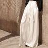 Solid Color High Waisted Drape Leg Pants Pure Color High Waist Drooping Swing Pants Female