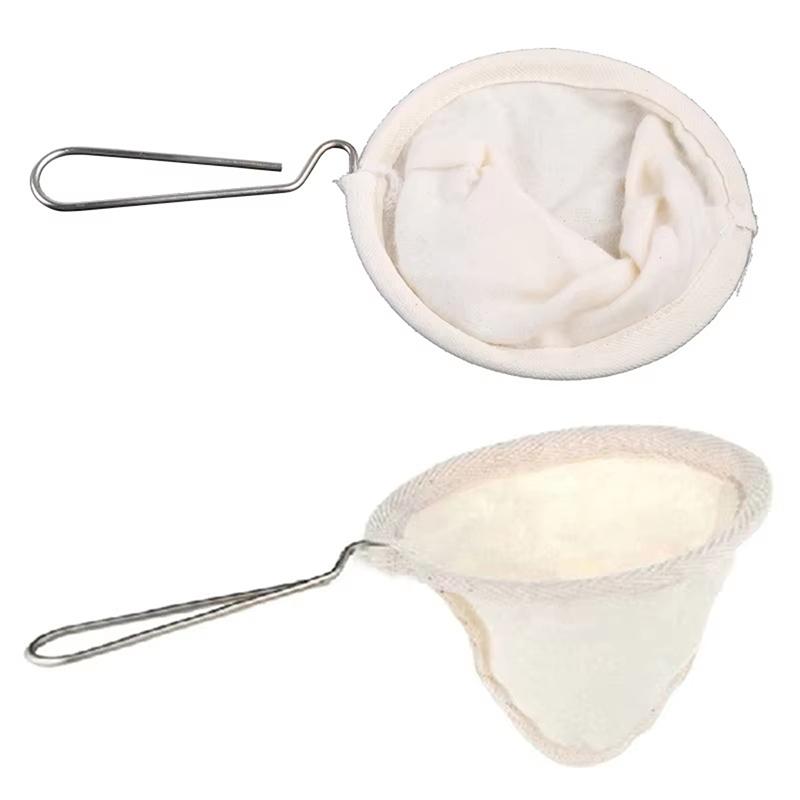 Coffee Flannel Cloth Strainer Reusable Corrosion Prevention Tea Filter Dropping Pot Mesh Basket Tools Coffee Utensils