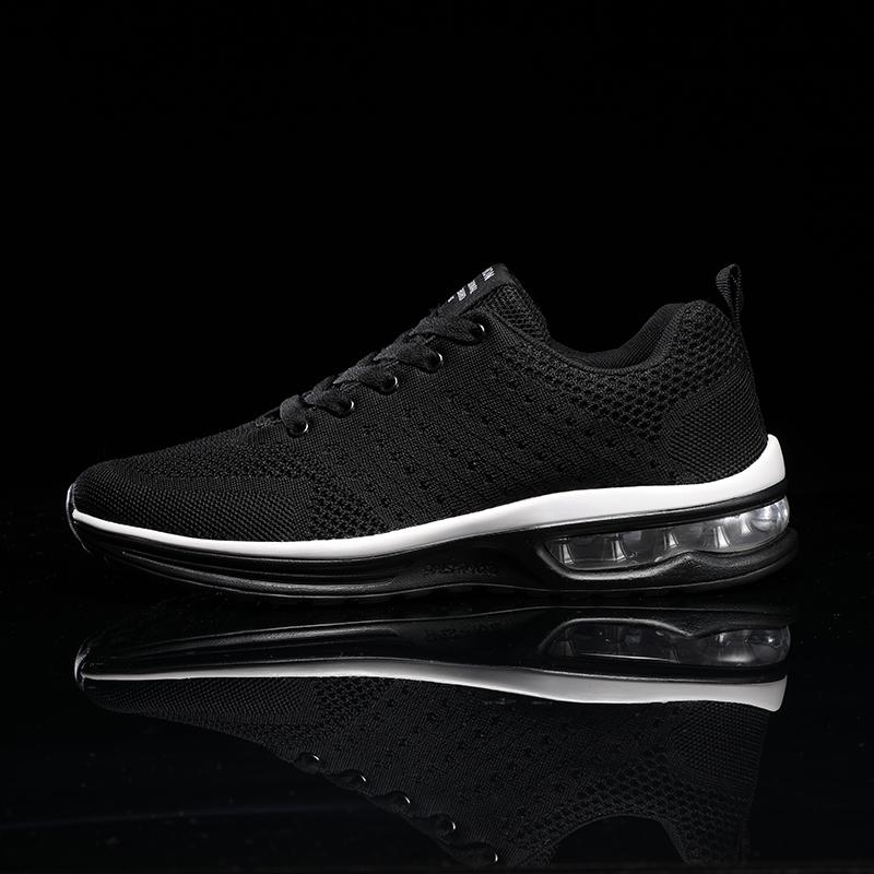 Unisex Sneakers Casual Sports Shoes Knitted Air-cushion Shoes Large Size Running Shoes for Men and Women