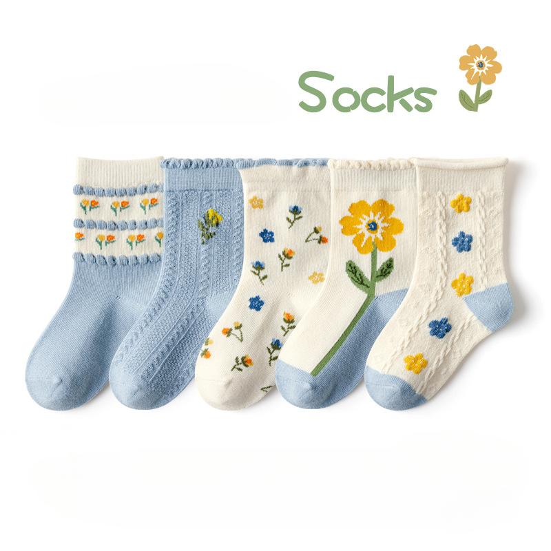 Kid's Socks Girls Socks Sweet Fancy Sock Baby Toddler Spring Autumn Winter Socks Children