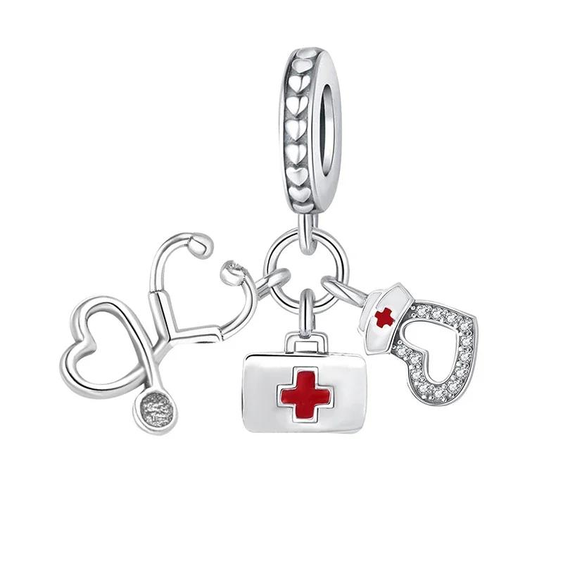 Copper Love Heart Perfumes Travel Series Charm Bead Diy Bracelet Bangle Making Gift Of High Quality Fine Jewelry