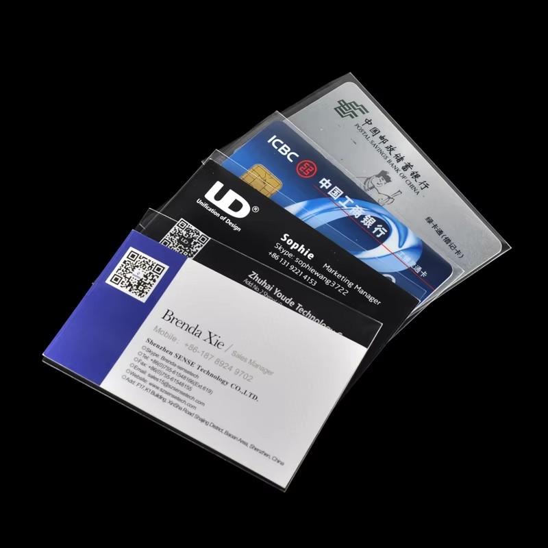 1pack(100sheets) Transparent Playing Card Cover Clear Protector Sleeve Holder for Board Game ID Folder Photo Pouch Kit TMZ