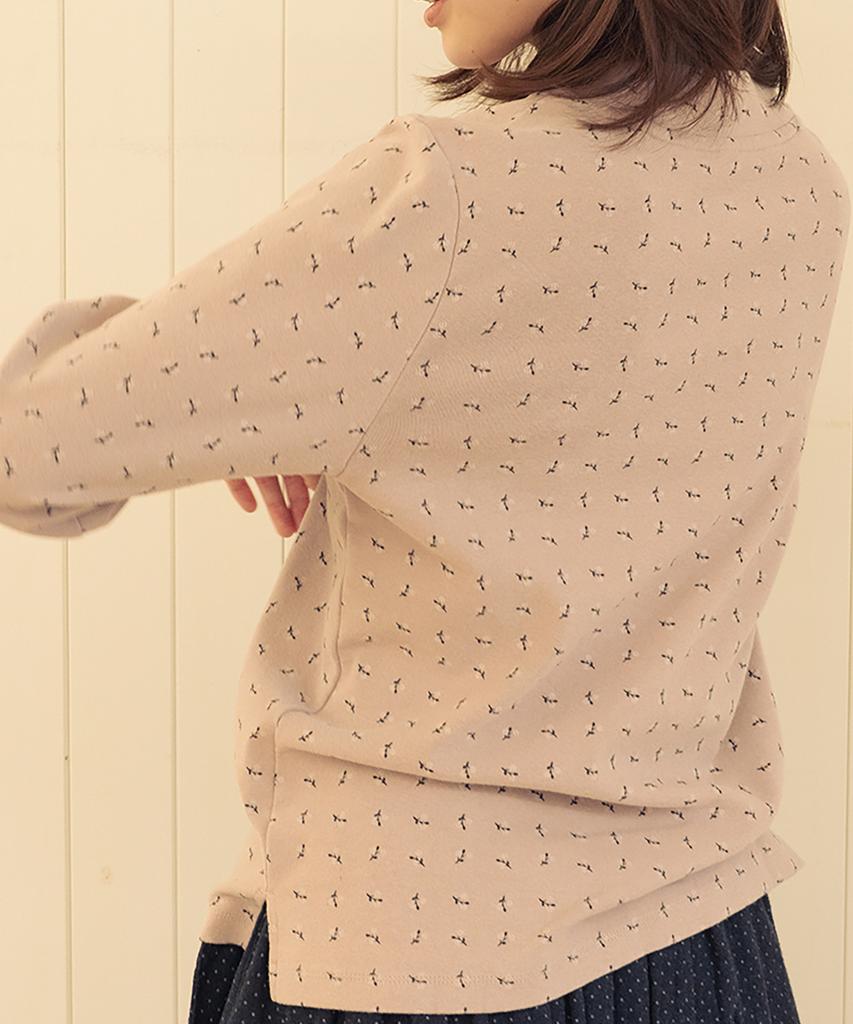 CHIQUITA Flower Napping Half Turtleneck Sweatshirt Pink 251006Pk