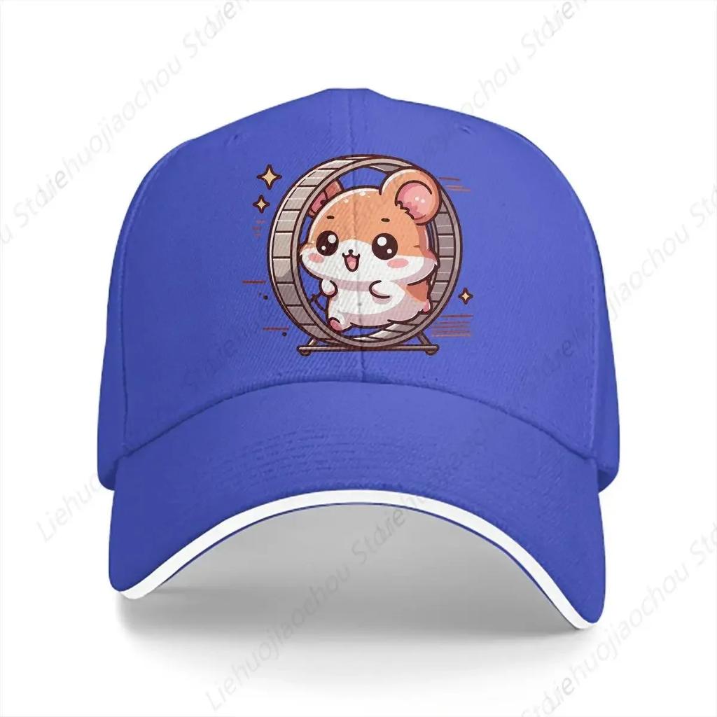 Washed Unisex's Baseball Cap Go Speed Sports Snapback Caps Dad Hat Cute Hamster Animal Golf Hats