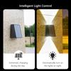 2LEDs Solar Outdoor Lights,Waterproof Atmosphere Lighting,Decorative Wall Lam for Garden Yard Porch Balcony Walkway Camping Deco
