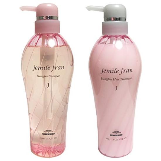 

Milbon Jemile Fran Heat Gloss J Шампунь 500 мл Лечение 500 г Набор [jemile fran]