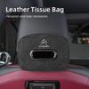 Karomuster Auto Taschentuchtasche PU-Leder für C4 C3 C5 C1 C2 Berlingo Celysee Cactus Picasso Aircross Saxo Grand
