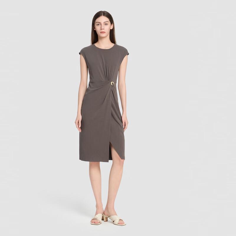 ELLASSAY Retro Ring Short-sleeved Dress XS