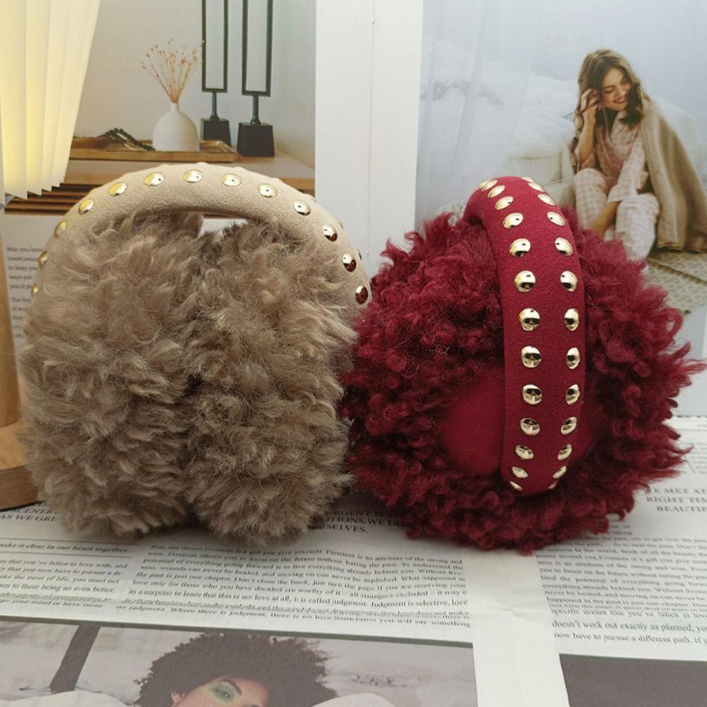Cold Protection Foldable Earmuffs Thickened Soft Plush Earflaps  For Women Men Outdoor