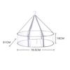 Anti-deformation Clothes Basket Folded Mesh Laundry Basket Clothes Drying Net Rack  Clothes Laundry