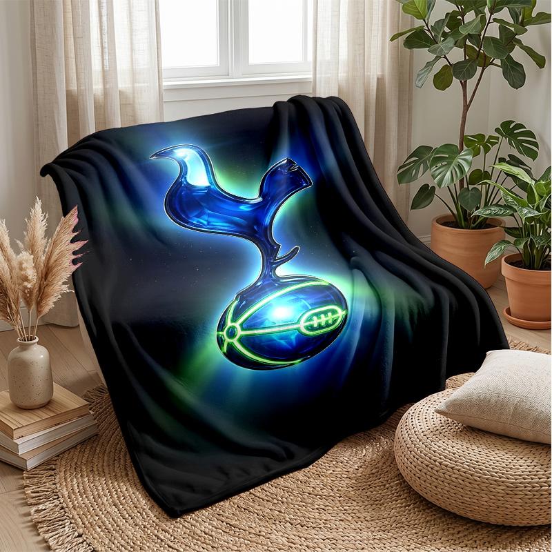 Tottenham Hotspur Theme Blanket Soft Flannel Fleece Blanket Warm Lightweight Throw Blanket for Home Sofa Bed