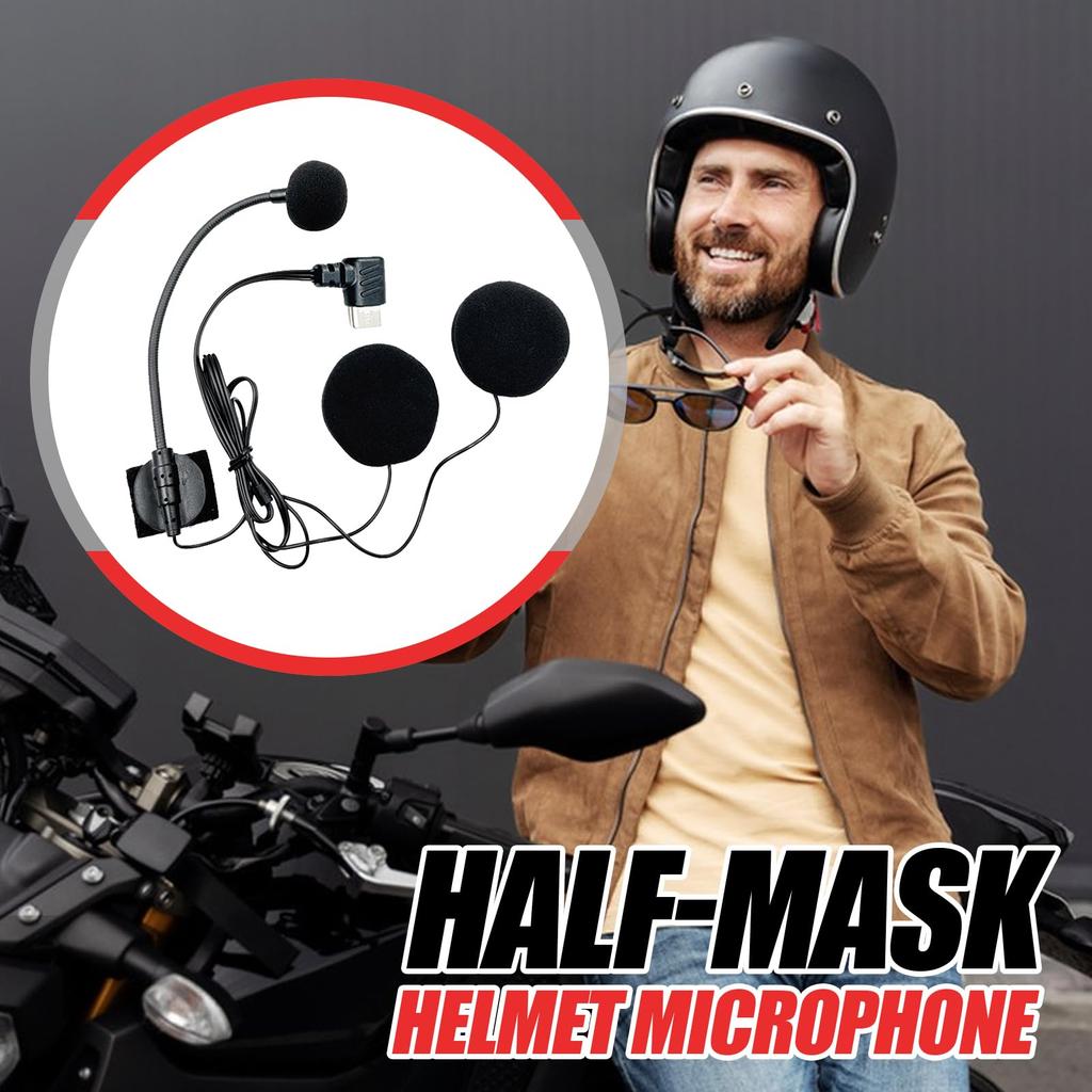 Motorcykelhjälmhögtalare Hjälmheadset | Motorcykelheadset Vattentät Typ C-anslutning | Sport