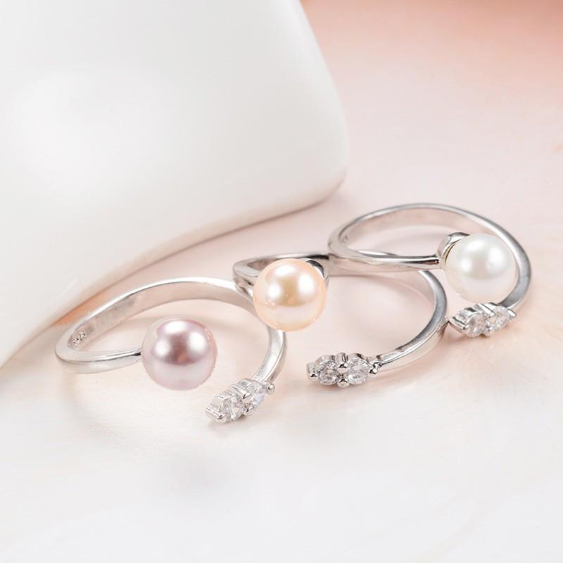 European-American Zircon Open Ring: Elegant, High-End Fashion Jewelry for Women