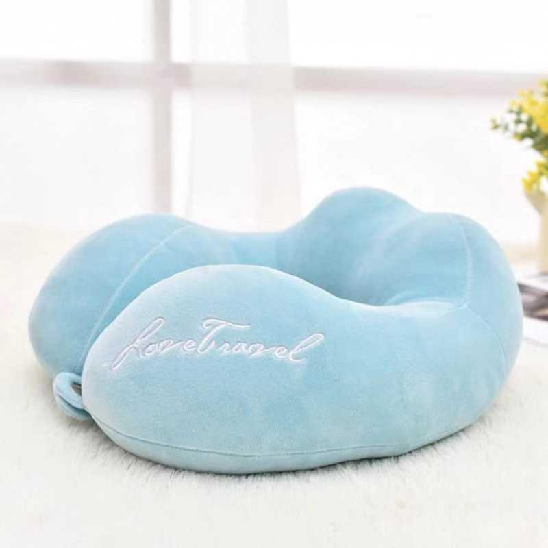 Cute U-Shaped Neck Support Pillow for Travel & Nap - Cartoon Design