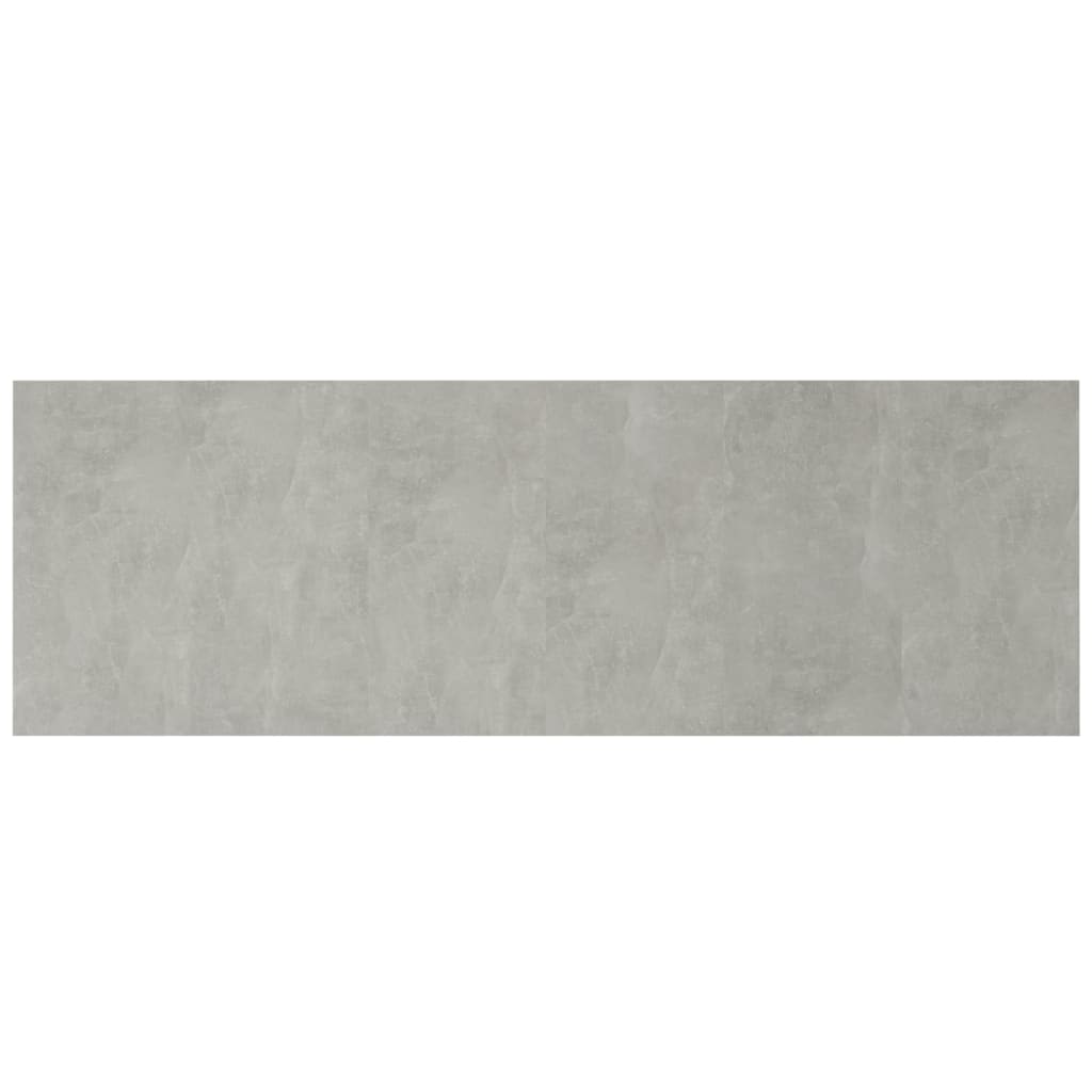 Vidaxl Headboard with Cabinets, Concrete Gray, Wood-Based Material