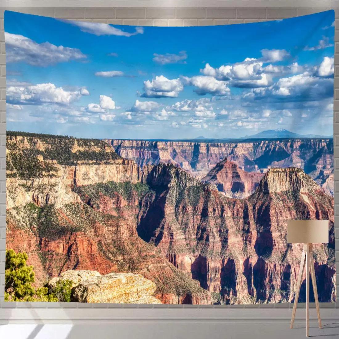 

Grand Canyon Tapestry Nature Exotic Park Tapestry Mountain Erosion Rock Tapestry Wall Hanging for Bedroom Living Room Dorm Decor 74x94cm(29x37in)
