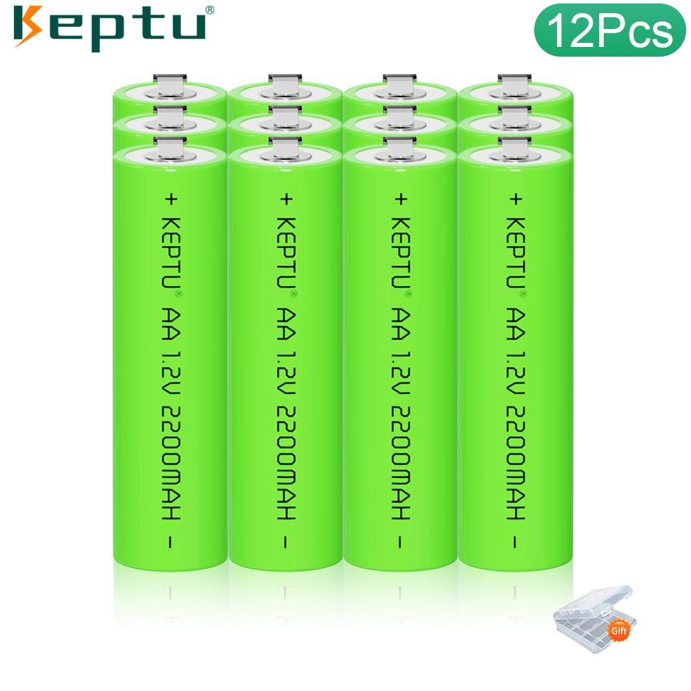 AA Rechargeable Battery 1.2V Ni-MH 2200mAh with Welding Tabs, for Electric Shavers & Toothbrushes