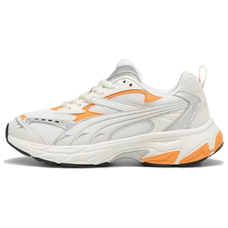 Puma Morphic Comfortable Lightweight Slip-Resistant Durable Low-Top Casual Running Shoes Unisex sneaker Beige Orange 392724-35