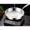 The stainless steel frying pan is non-stick, durable, lightweight, dishwasher safe, and non-toxic. (26cm)