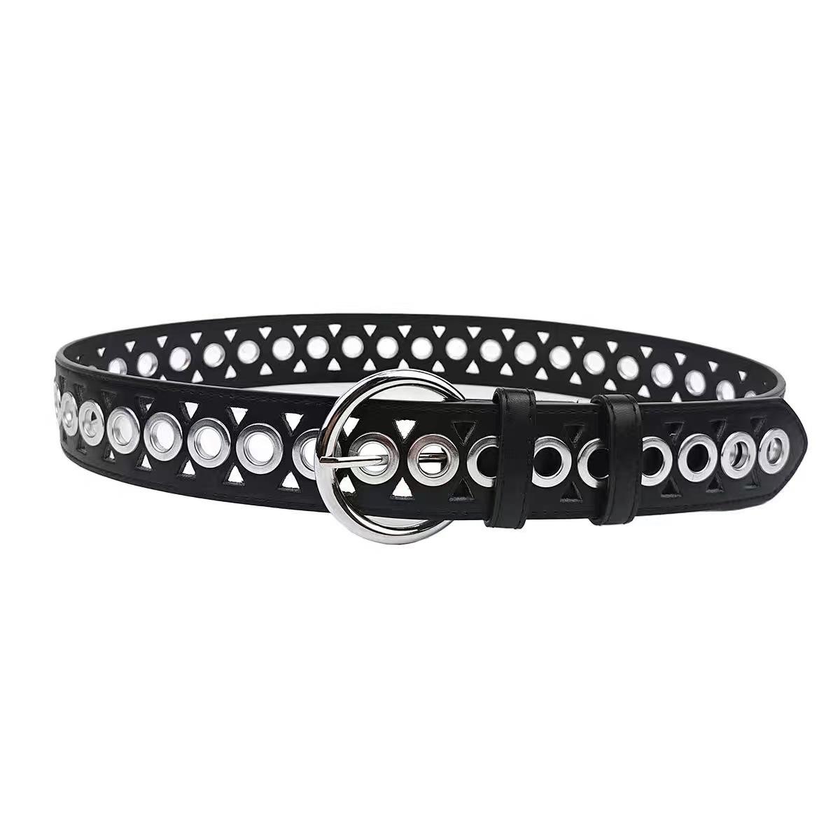 Punk Double-Breasted Heavy Metal Belt Jeans Decorative Belt Corn Belt